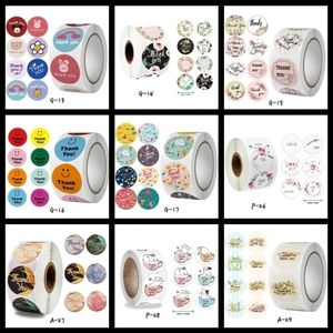 200pcs, 6-8 Designs, 1" Thank You Stickers (pick your style)
